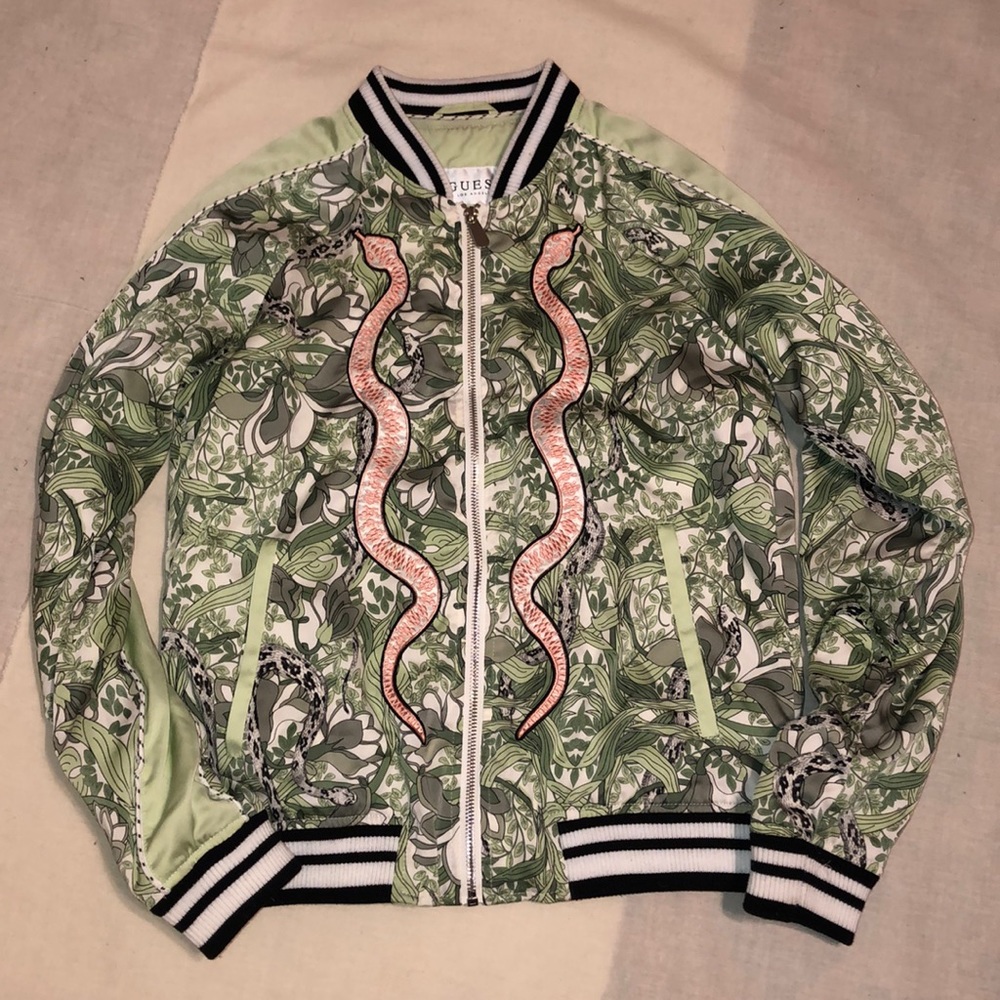GUESS SNAKE BOMBER JACKET